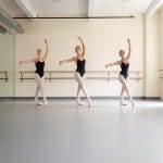 Ballet dances on Balletdanse Marley dance floor.