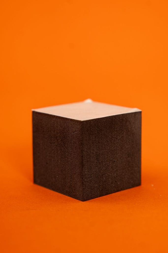 2 Inch Foam Cubes side view