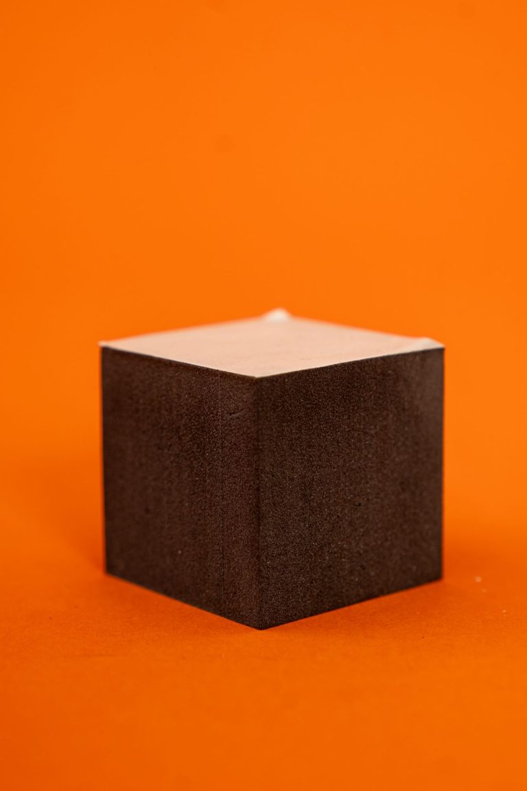 2 Inch Foam Cubes side view