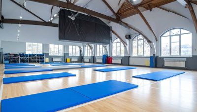 Gymnastic Mats on Floor