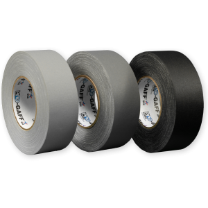 black, gray and dark gray gaffers tape