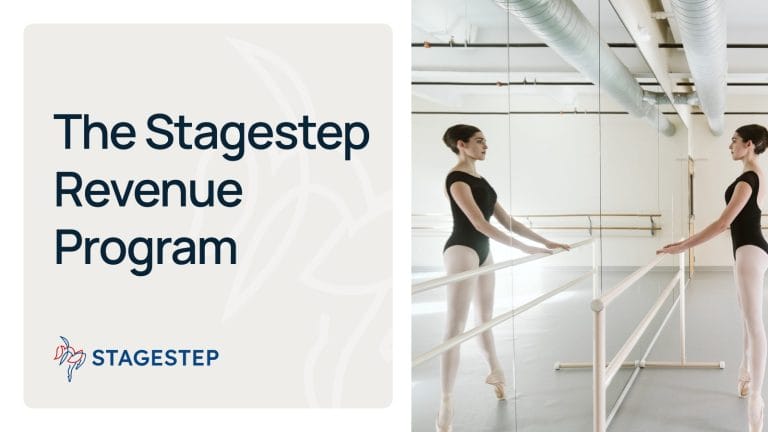 The Stagestep Revenue Program helps dance studio onwers generate more income.