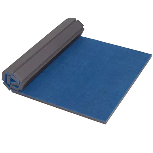 Stagestep cheer mat in black and blue